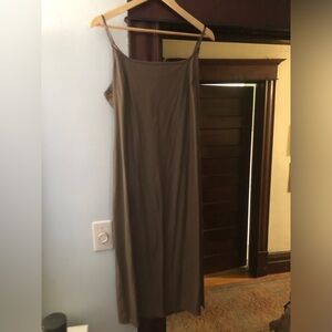 NWT Wild Fable faux leather Brown Sleeveless Dress